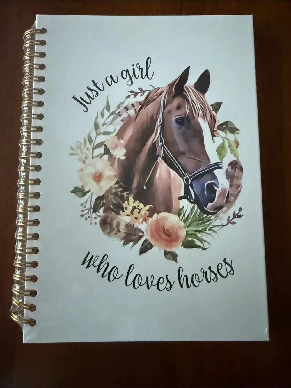 Notebook  Just a Girl Who Loves Horses Spiral Notebook -